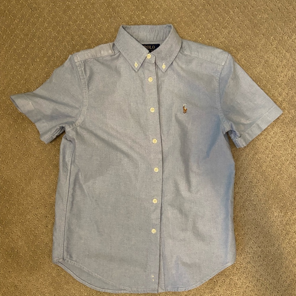 Boy’s Polo by Ralph Lauren Blue Button Down Shirt